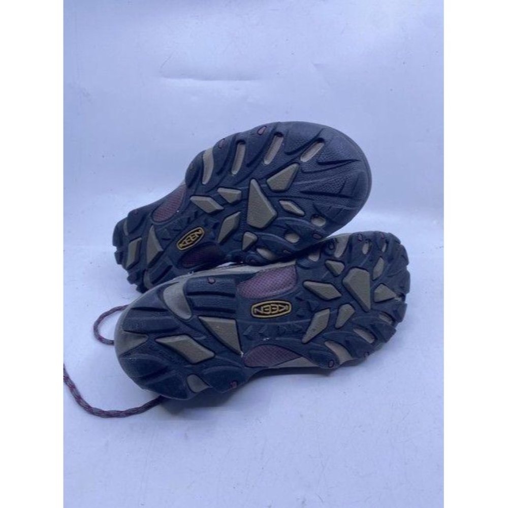 Keen Tan Purple Gray Lace Up Work Bootsbooties Siz - Picture 6 of 6